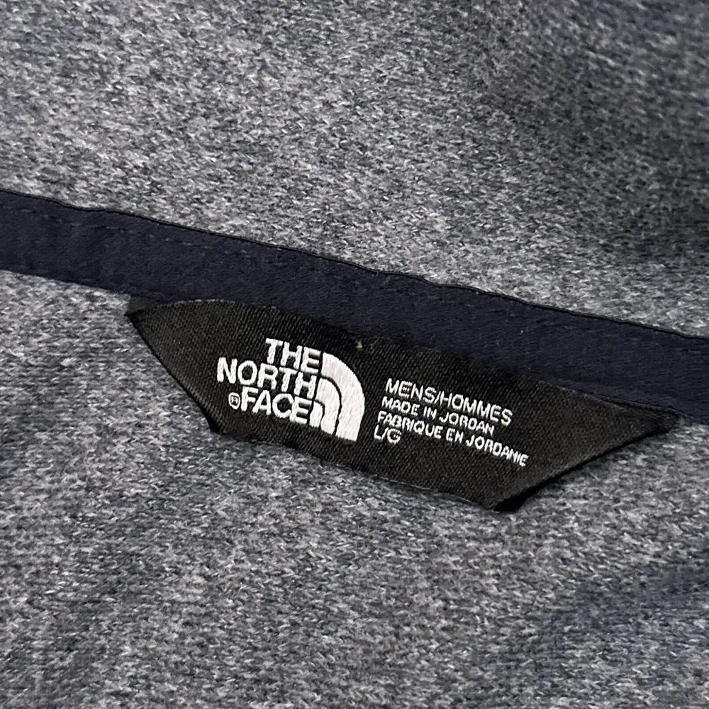 The North Face Tech 1/4 Zip Fleece‎ Men's Large Gray Embroidered Stretch